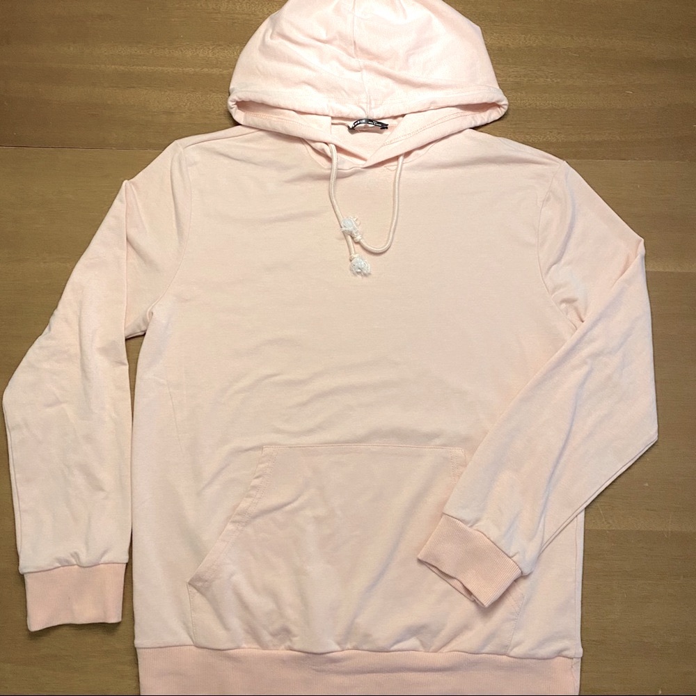 Pink hooded sweatshirt